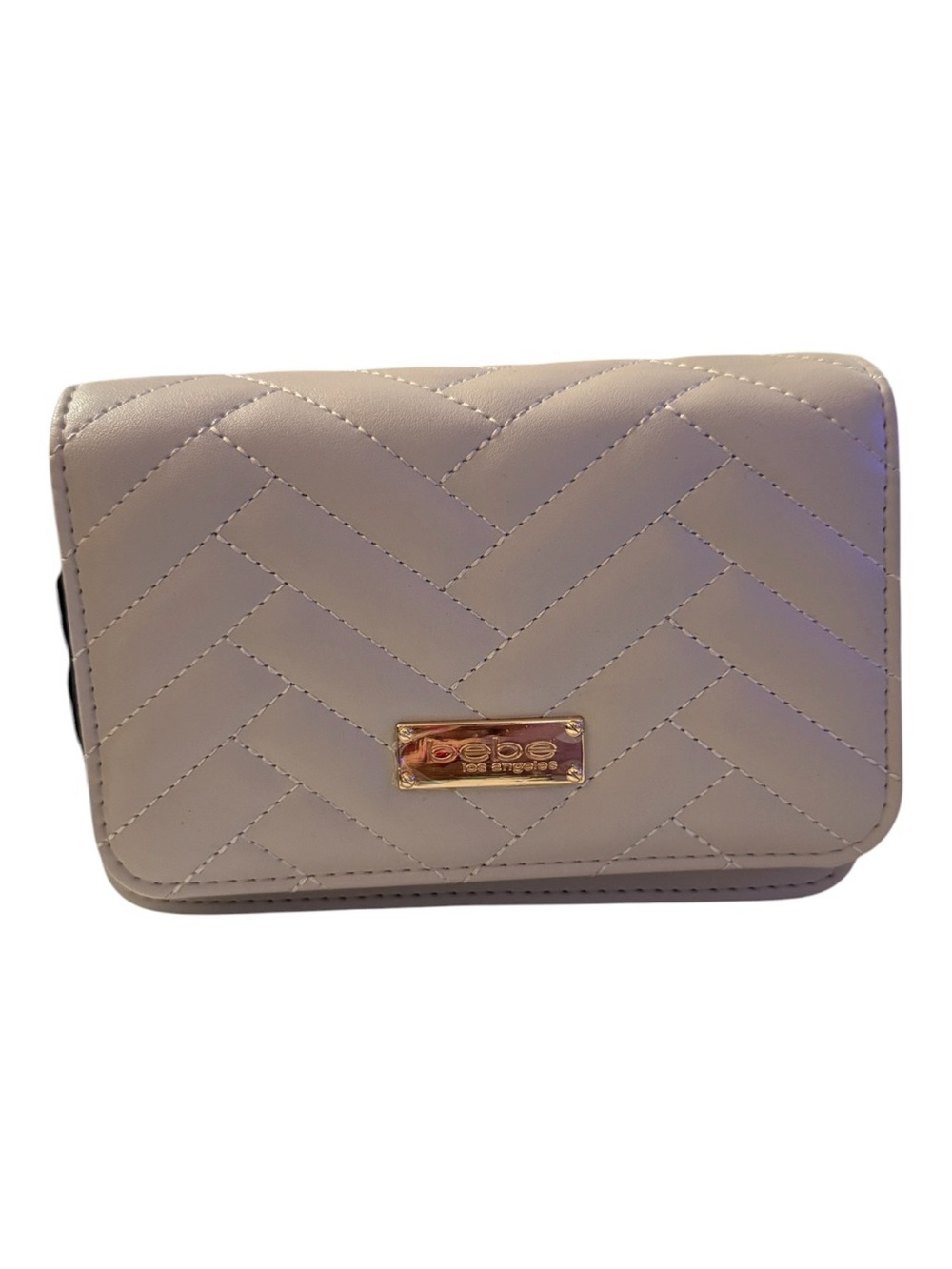 Bebe Sophia Small Chalk Quilted Crossbody Bag NWT